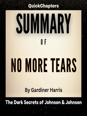cover image of Summary of No More Tears